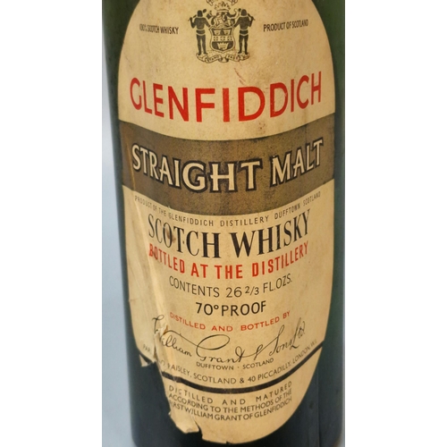 164A - Bottle of Glenfiddich Straight Malt Scotch Whisky, bottled at the distillery. 23 2/3 fl. ozs. 70% pr... 