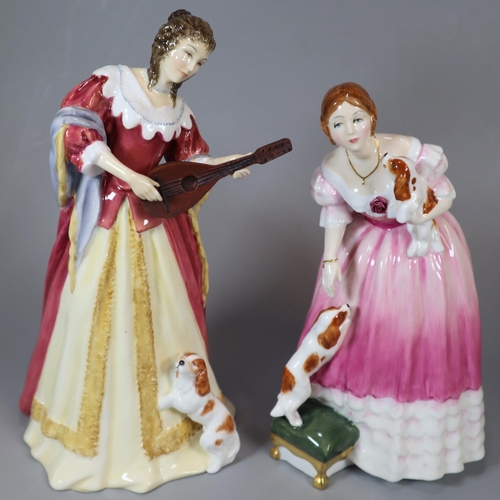 247 - Four Royal Doulton bone china figurines to include: Stuart Ladies, 'Henrietta-Maria' HN4260, limited... 