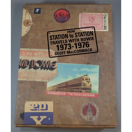 318 - Geoff MacCormack, 'From Station to Station Travels with Bowie', limited edition book, signed by Davi... 