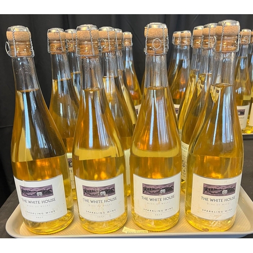 342 - Welsh Wine, The Award winning Whitehouse Heritage Vineyard, sparkling white wine, 2018, twelve bottl... 