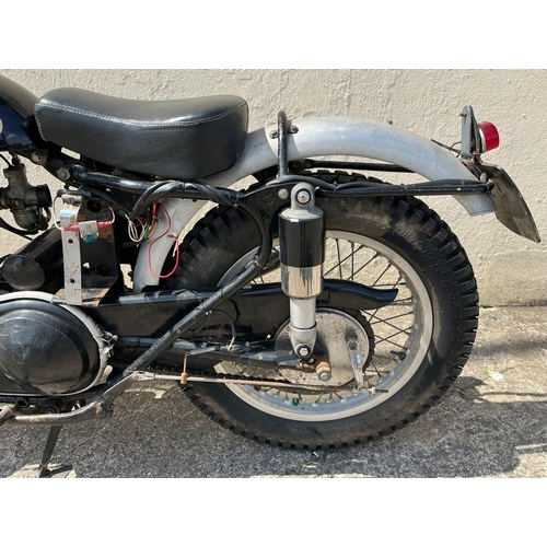 345 - Motorcycle - 1956 AJS 16MC Trials Bike Reg No. 523XUJ. 350ccs overhead valve single cylinder 4 strok... 