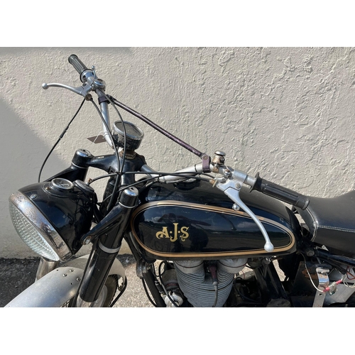 345 - Motorcycle - 1956 AJS 16MC Trials Bike Reg No. 523XUJ. 350ccs overhead valve single cylinder 4 strok... 