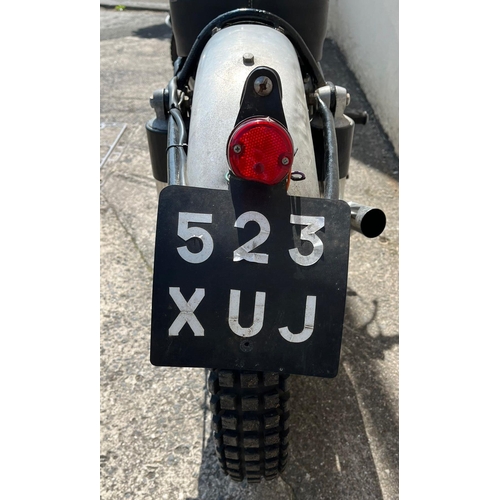 345 - Motorcycle - 1956 AJS 16MC Trials Bike Reg No. 523XUJ. 350ccs overhead valve single cylinder 4 strok... 