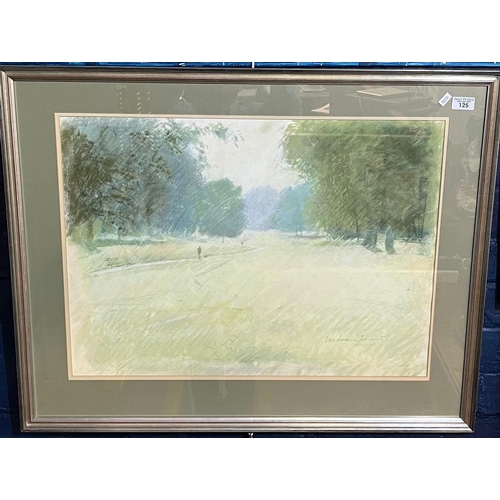 125 - Gordon Stuart (20th century, worked in Wales), 'Singleton, Sunlight', (Swansea, Singleton Park), sig... 