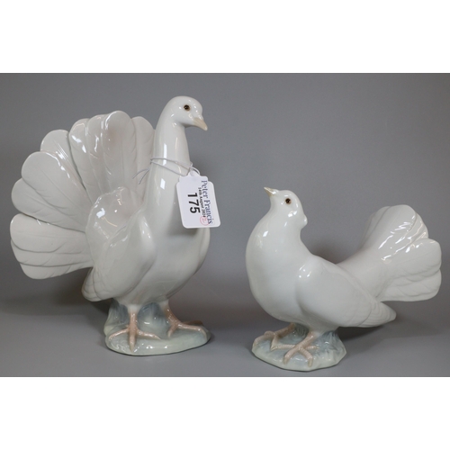 175 - Two Lladro Spanish porcelain Doves. (2)  (B.P. 21% + VAT)