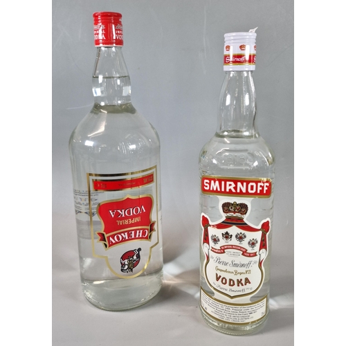 18 - Bottle of Chekov Imperial Vodka 1.5ltr. 37.5% vol. together with a bottle of Smirnoff Vodka 75cl. 37... 