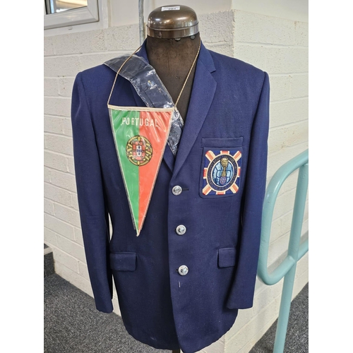 201 - 1966 Football World Cup jacket with 'World Championship Jules Rimet Cup England 1966' badge and othe... 