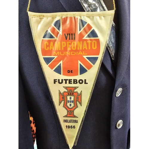 201 - 1966 Football World Cup jacket with 'World Championship Jules Rimet Cup England 1966' badge and othe... 