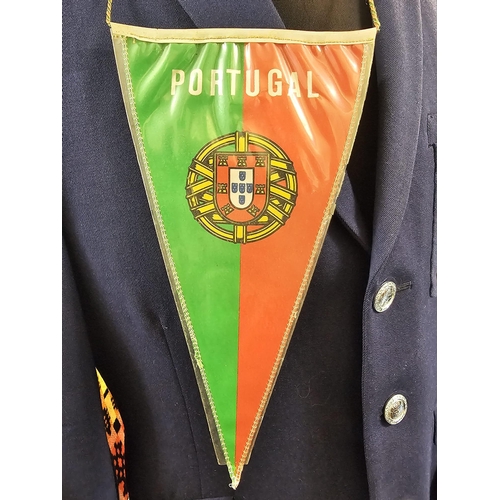 201 - 1966 Football World Cup jacket with 'World Championship Jules Rimet Cup England 1966' badge and othe... 