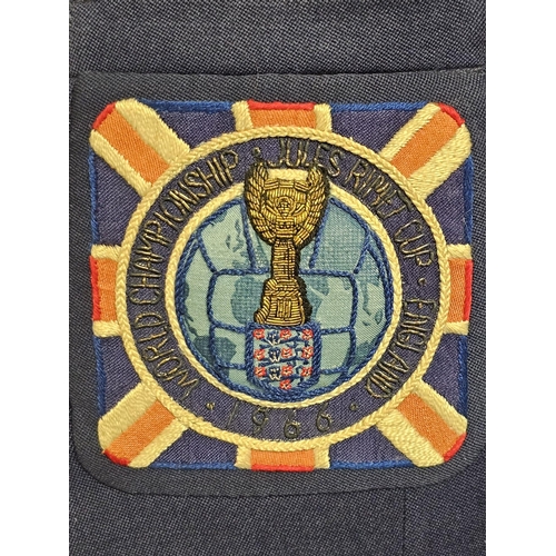 201 - 1966 Football World Cup jacket with 'World Championship Jules Rimet Cup England 1966' badge and othe... 