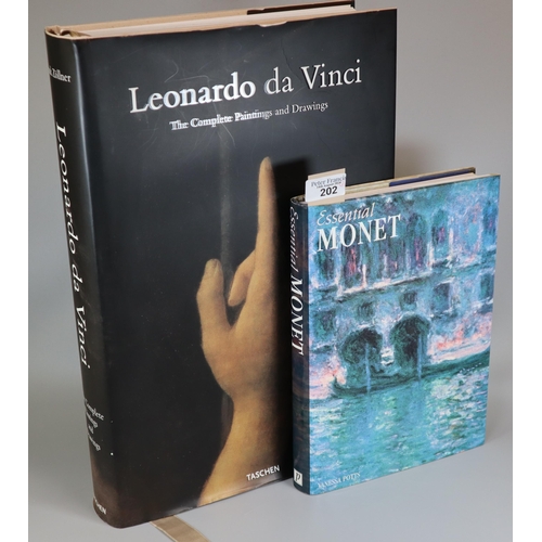 202 - Frank Zollner, Leonardi Da Vinci, the 'Complete Painting and Drawings' hardback book, together with ... 