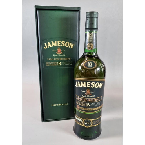 24 - Bottle of Jameson Triple Distilled Limited Reserve 18 years old rare Whiskey 700ml. In original pres... 