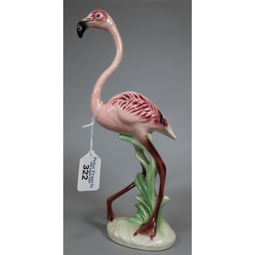 322 - Goebel West German ceramic study of a Pink Flamingo.  (B.P. 21% + VAT)