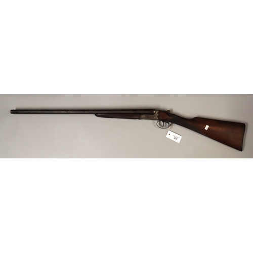 333 - Shotgun: Spanish Double barrelled side by side 12 bore ejector shotgun. 28” barrels. Number 149150. ... 