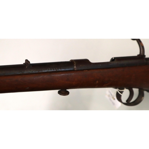 334 - Shotgun: Bolt Action 9mm single barrel ‘Garden Gun’. No. 159107. NOTE: Special Condition Applies. Sh... 