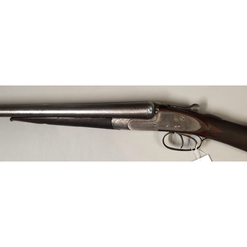 340 - Shotgun: English double barrelled side by side 12 bore sidelock non-ejector shotgun by ‘Alfred Field... 