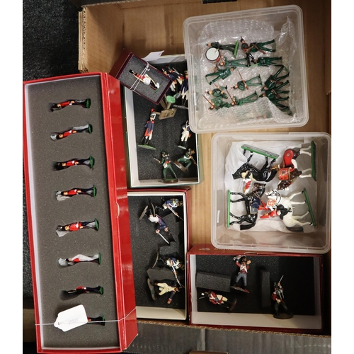 351 - Collection of Britains diecast soldiers, all in original boxes to ...