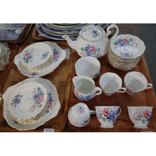 360 - Thirty four piece Royal Albert bone china 'Friendship' series 'Sweet Pea' design tea set. (B.P. 21% ... 