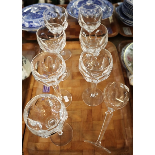 362 - Set of eight Waterford crystal 'Sheila' hock glasses. (8)  (B.P. 21% + VAT)