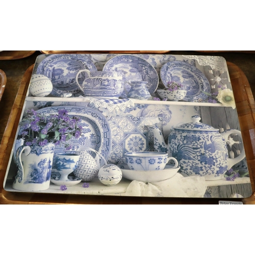 368 - Large collection of Warwick blue and white transfer printed design dinner ware together with a pair ... 