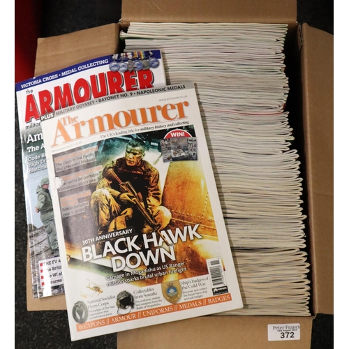 372 - Large collection of 'Armourer' magazines. Approximately 85. (B.P. 21% + VAT)