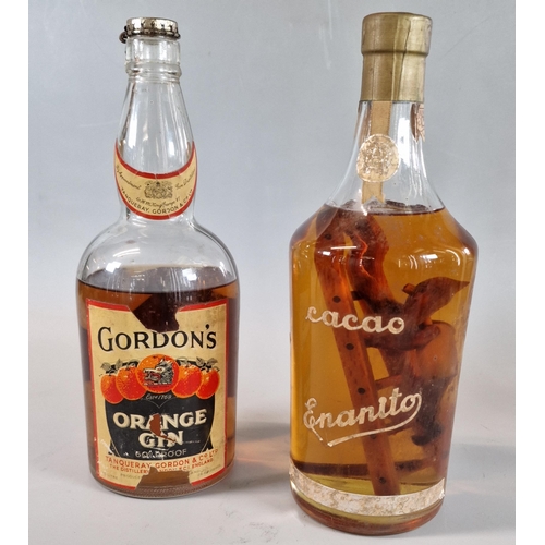 39 - Gordon's Orange Gin produced by Tanqueray Gordon & Co Ltd, 60% proof, 75cl. together with bottle of ... 