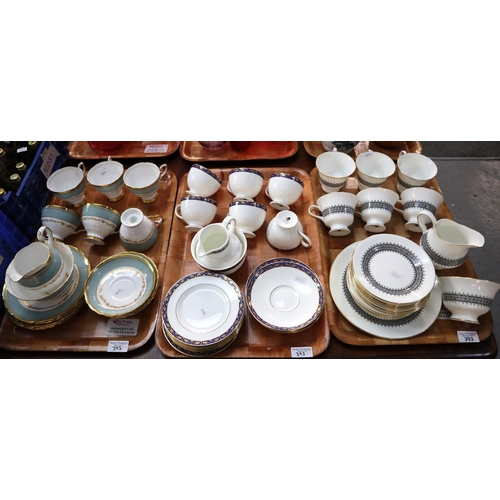 393 - Twenty one piece Wedgwood bone china 'Astor' tea service together with a twenty piece Wedgwood bone ... 