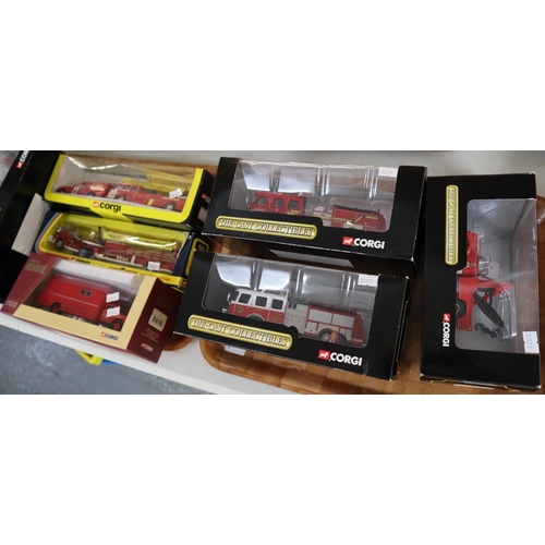 412 - Collection of Corgi diecast model vehicles of Fire Engines: Corgi Major Collection Heritage etc. to ... 