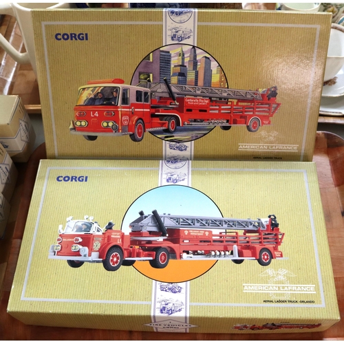 418 - Collection of Corgi Classics and other diecast Fire Vehicles, all in original boxes to include: Aeri... 