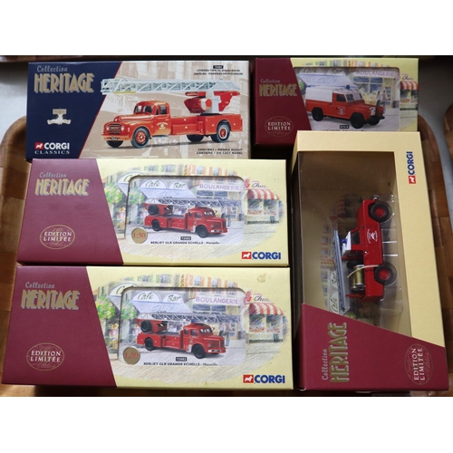 420 - Collection of Corgi Classics and Corgi Heritage diecast model Fire Support vehicles and similar to i... 