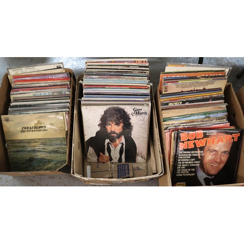 428 - Five boxes of assorted vintage LPs to include: Jim Reeves, Country and Western, Jerry Lee Lewis, The... 