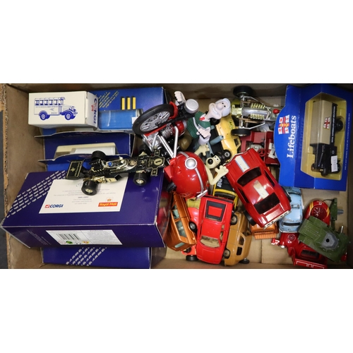 437 - Collection of mainly play worn diecast model vehicles, together with a Matchbox Superfast Rescue Hov... 