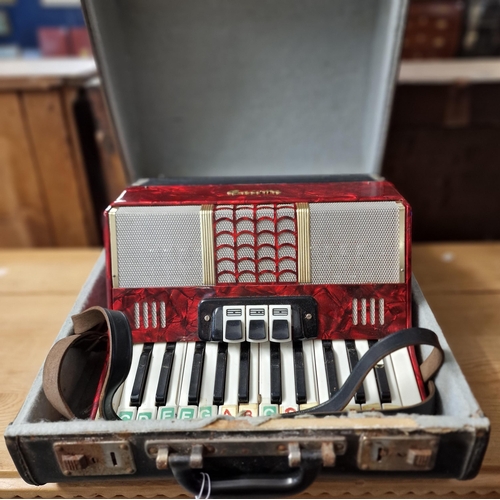 459 - Italian mother of pearl Galotta accordion in fitted case. (B.P. 21% + VAT)