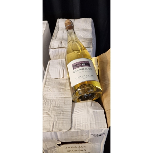 569 - Welsh Wine, The award winning Whitehouse Heritage Vineyard, sparkling white wine, 2018, twelve bottl... 