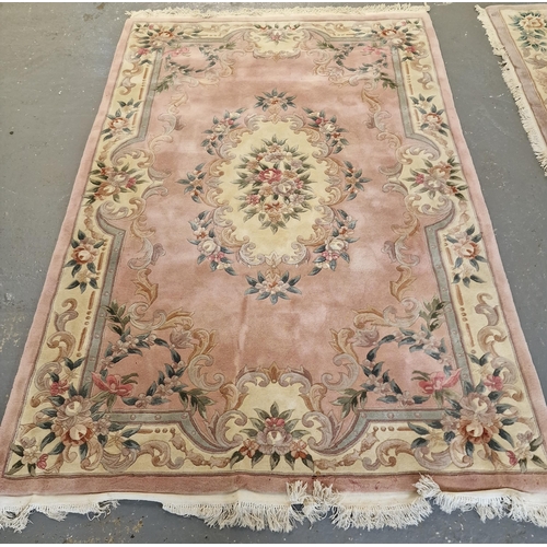 588 - Large modern Chinese floral and foliate wash ground carpet. 286x184cm approx. (B.P. 21% + VAT)