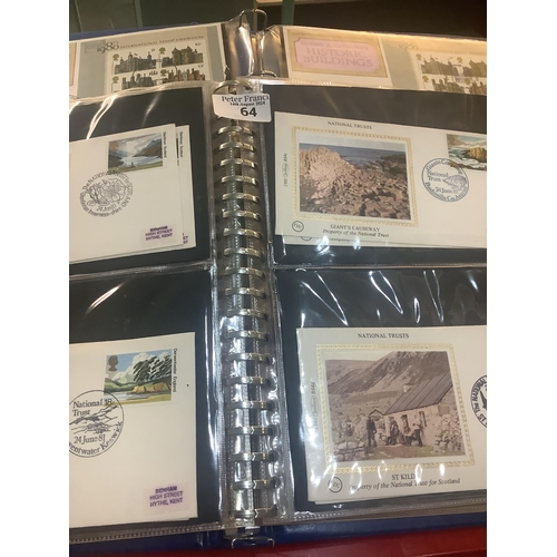 64 - Great Britain Collection of First Day Covers in seven albums with Royal Mail and Benham covers. (B.P... 