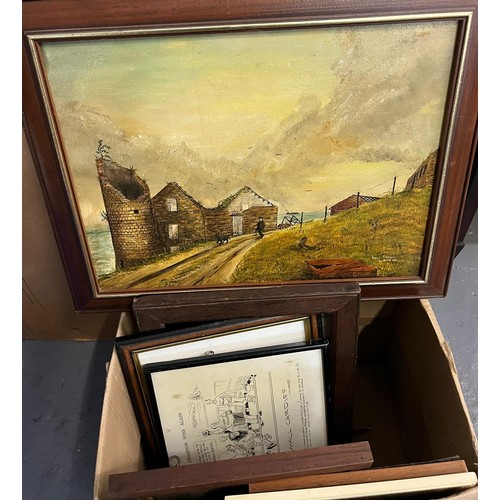 168 - Collection of assorted furnishing pictures, watercolours prints, cartoons etc. (B.P. 21% + VAT)