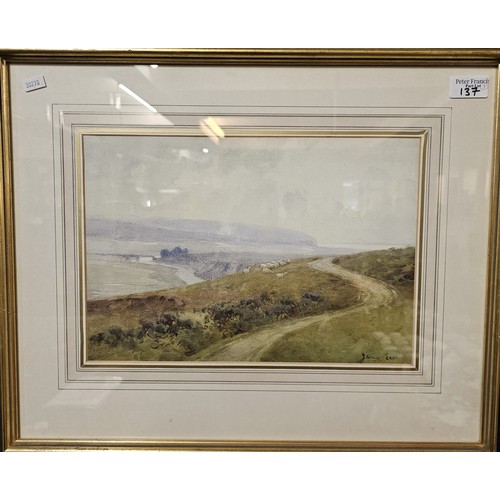 137 - S R Edwards (20th century), Gower coastal scene, James East (early 20th century), estuary scene, pro... 