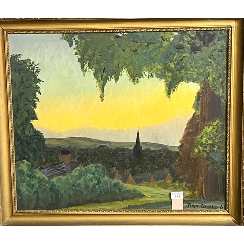 141 - John Coward (Mid 20th Century British), 'Peace in the Valley, taken from the Botanical Gardens', sig... 