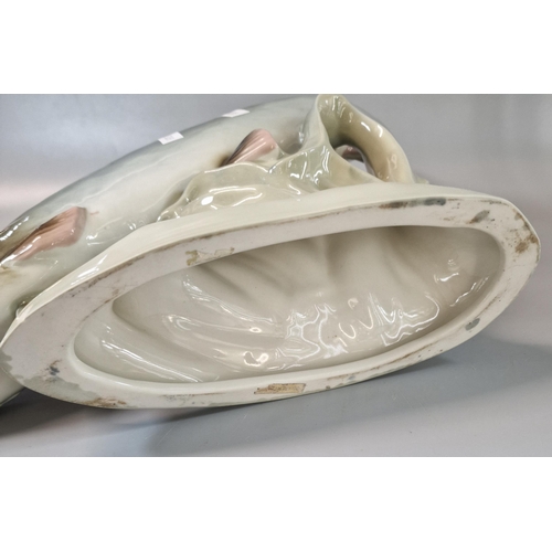 17 - Royal Dux porcelain study of a salmon. 38cm long approx. (B.P. 21% + VAT)