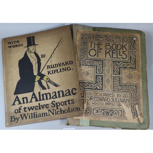 227 - Rudyard Kipling, 'With Words', an almanac of twelve sports by William Nicholson, together with Sir E... 