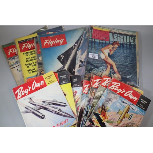 230 - Box-file comprising a collection of 50s and 60s magazines: Royal Airforce, Boys and Boys Own, Girl o... 