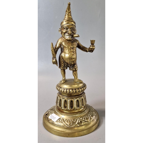 29 - Victorian brass novelty table lighter in the form of 'Punch'. 22cm high approx. (B.P. 21% + VAT)