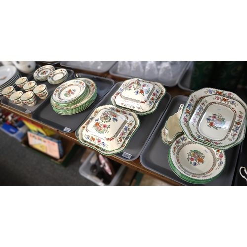 370 - Four trays of Copeland Spode 'Chinese Rose' design tea and dinner ware items. (4) (B.P. 21% + VAT)