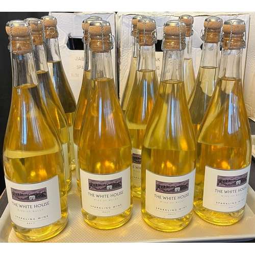 565 - Welsh Wine, The award winning Whitehouse Heritage Vineyard, sparkling white wine, 2018, twelve bottl... 