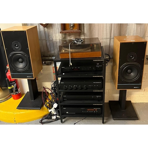 580 - Good quality The Sound Organisation hi-fi system to include ARCAM Delta 60 stereo tuner, matching De... 