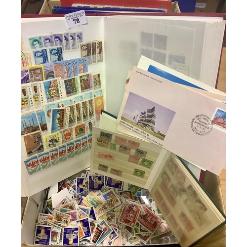 78 - All world selection of stamps in binder, stockbooks and two shoeboxes. Many 100s. (B.P. 21% + VAT)