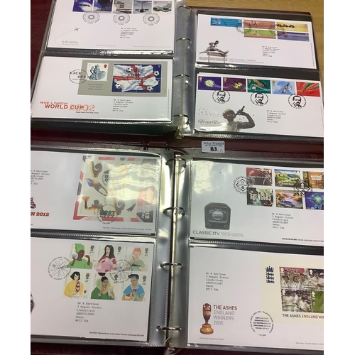 83 - Great Britain collection of first Day Covers in two Royal Mail albums. 1996 - 2007 period. (B.P. 21%... 