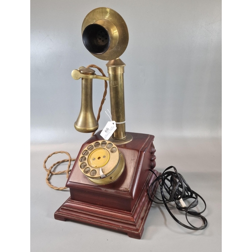 99 - GEC brass candlestick telephone. (B.P. 21% + VAT)