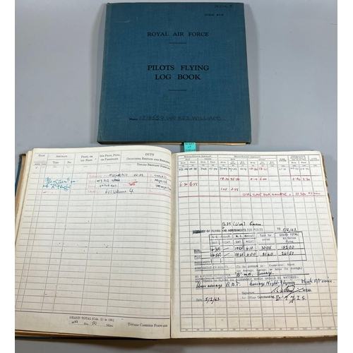 111 - Collection of ephemera and other items relating to WW II RAF Officer AJS 'Bill' Williams, MBE, BDc, ... 